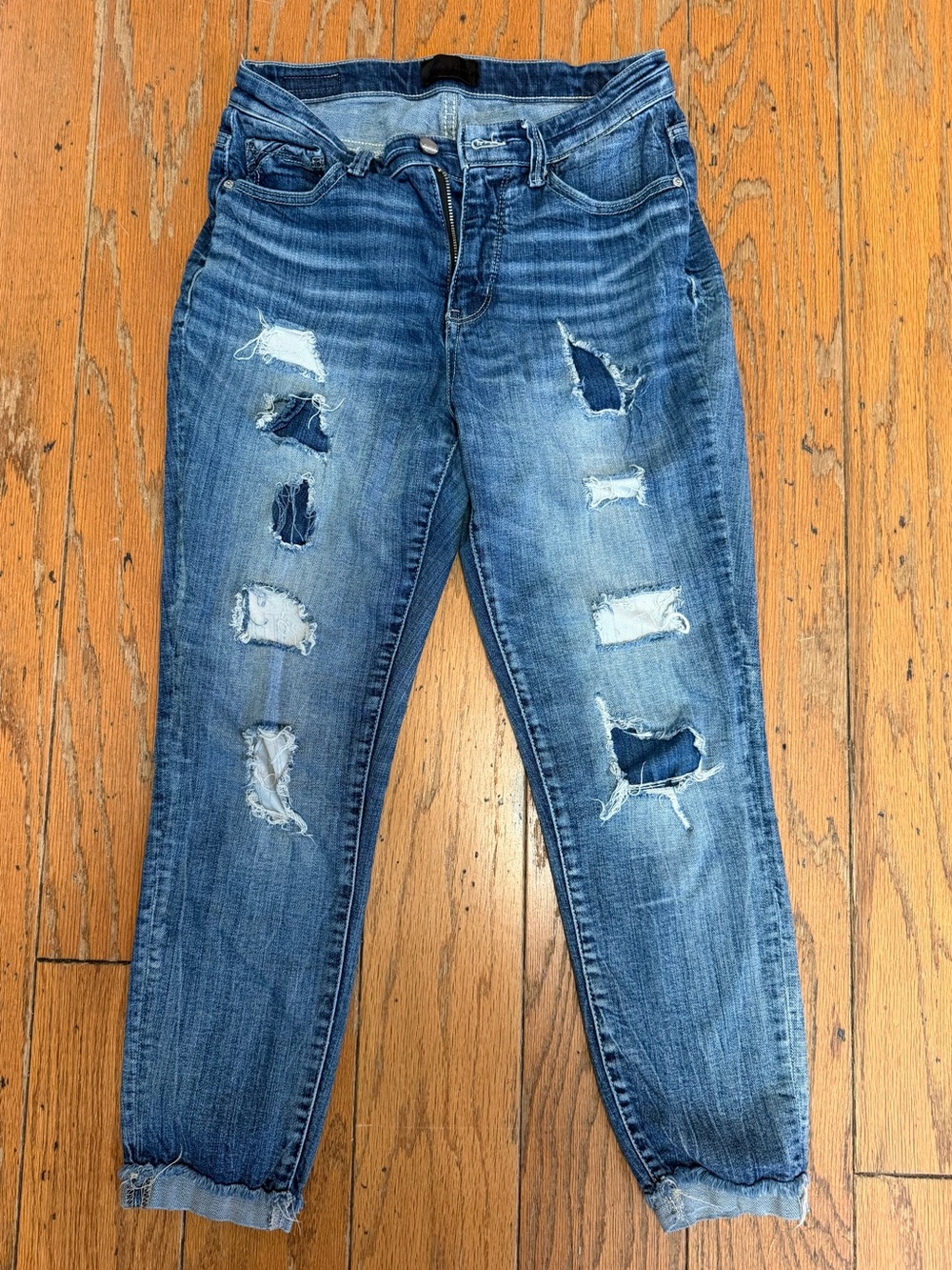 Buckle Black Fit No. 75 Distressed Ankle Skinny Jeans Size 28